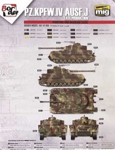 Border Model BD0034 Pz.Kpfw.IV Ausf.J Late Production Masks for Border Model BT-008 1/35