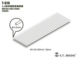 E.T. Model T-010 ABS bar rods 3.0mm