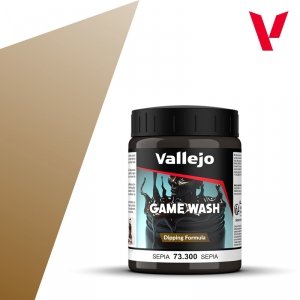 Vallejo 73300 Game Wash Dipping Formula - Sepia 200ml