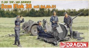 Dragon 6288 cm Flak 38 w/Sd.Ah.51 Trailer (1:35)