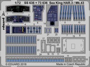Eduard 73636 Sea King HAR.3 / Mk.43 interior AIRFIX 1/72