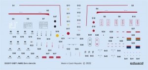 Eduard D32017 A6M2 stencils TAMIYA 1/32