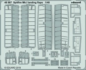 Eduard 48987 Spitfire Mk. I landing flaps 1/48 TAMIYA