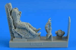 Aerobonus 320137 U.S.A.F. Fighter Pilot with ej. seat for F-104C/G Startfighter (C2 ej. seat) for Italeri 1/32