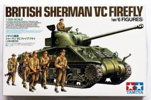Tamiya 25174 British Tank Sherman VC Firefly (w/6 Figures) (1:35)