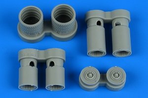 Aires 4909 F-5E/F Tiger II exhaust nozzles 1/48 AFV Club/Eduard