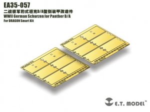 E.T. Model EA35-057 WWII German Schurzen for Panther D/A For DRAGON Kit 1/35