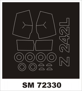 Montex SM72330 ZLIN 242L AZ MODEL 1/72