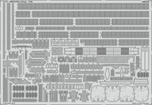 Eduard 53211 HMS Belfast railings TRUMPETER 1/350