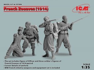 ICM 35709 French Zouaves (1914) (4 figures) 1/35 