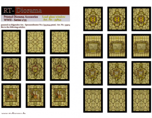RT-Diorama 35854 Printed Accessories: Lead-glass windows 1/35