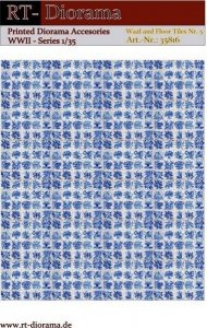 RT-Diorama 35816 Printed Accessories: Wall and Floor Tiles Nr.5 1/35