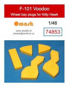 Omask 74853 F-101 Voodoo wheel bay plugs (for Kitty Hawk KH80114, KH80115, KH80116) 1/48