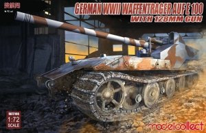 Modelcollect UA72108 German WWII E-100 panzer weapon carrier with 128mm gun (1:72)