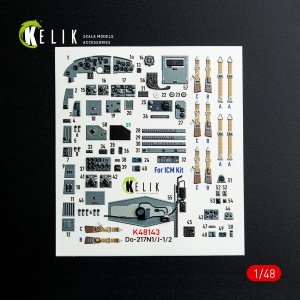 Kelik K48143 Do-217 N/J - interior 3D decals for ICM kit (1/48)