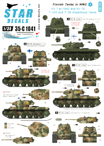 Star Decals 35-C1041 Finnish Tanks in WW2 # 5 1/35