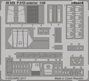 Eduard 48928 P-51D exterior MENG 1/48