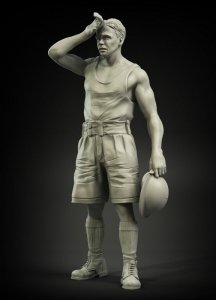 Panzer Art FI35-008 British RAC North Africa refueling soldier No.2 1/35