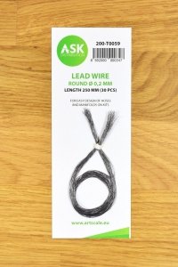 ASK T0059 Lead Wire - Round Ø 0,2 mm x 250 mm (30 pcs)