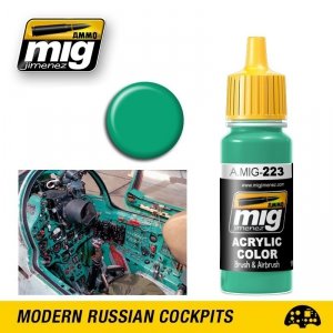 AMMO of Mig Jimenez 0223 INTERIOR TURQUOISE GREEN