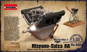 Roden 622 Engine Hispano-Suiza 8A 1/32