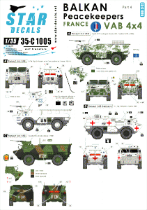 Star Decals 35-C1005 Balkan Peacekeepers #4. France 1/35