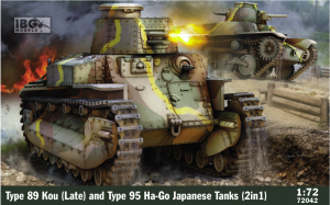 IBG 72042 Type 89 Kou (Late) + Type 95 Ha-Go Japanese tanks (2 in 1) 1/72