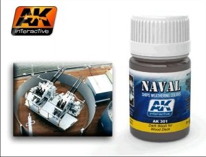 AK Interactive AK301 Dark Wash For Wood Deck