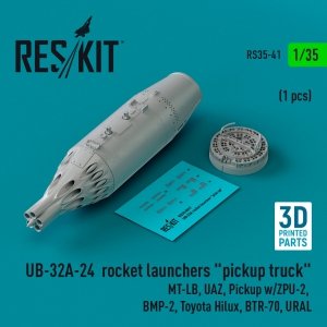 RESKIT RS35-0041 UB-32A-24 rocket launchers pickup truck (1 pcs) (3D Printed) 1/35