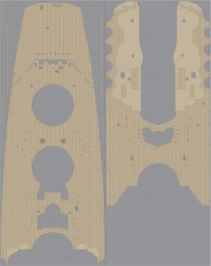 Pontos 35029WD1 IJN Yamato Wooden Deck set 1945 (1:350)