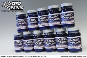 Zero Paints ZP-1194 Mica Blue for 'Simil'R Ford GT GT1 2010 Paint 60ml