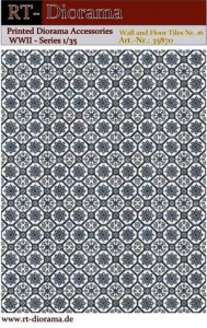RT-Diorama 35870 Printed Accessories: Wall and Floor Tiles Nr.16 1/35
