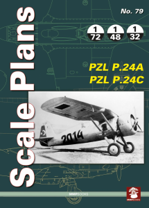 MMP Books 27308 Scale Plans no. 79. PZL P.24A & P.24C EN