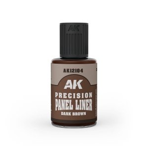 AK Interactive AK12104 DARK BROWN - PRECISION PANEL LINER 30ml