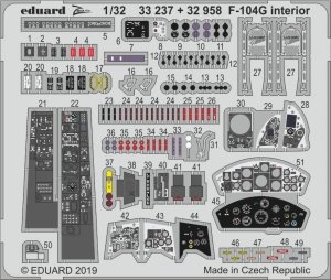 Eduard 33237 F-104G interior 1/32 ITALERI