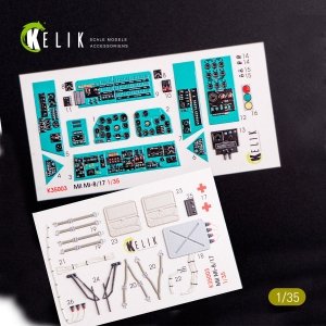 KELIK K35003 MI-8MT/MI-17 INTERIOR 3D DECALS FOR TRUMPETER KIT 1/35