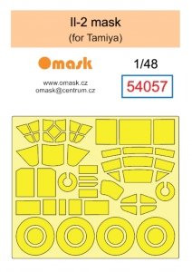 Omask 54057 Il-2 mask (for Tamiya) 1/48