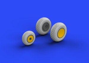 Eduard 648258 P-38 wheels ACADEMY 1/48