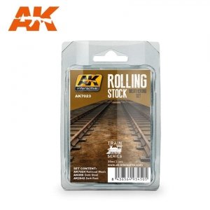 AK Interactive AK7023 ROLLING STOCK WEATHERING SET