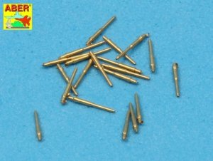 Aber 350L-25 Set of 20 pcs 28 mm (1,1in) L/75Mk.1 barrels for US Navy ships (1:350)