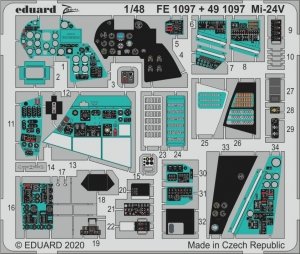 Eduard 491097 Mi-24 interior 1/48 ZVEZDA