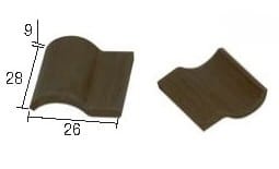 Aedes Ars 02105 Roman Black Roof Tile (25 pcs) 1/10
