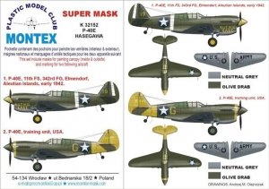 Montex K32152 P-40E 1/32