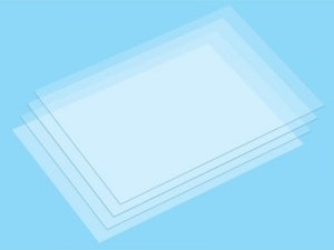 Tamiya 70214 Heat Shrinking PLA-PLATE B6 Size (Clear / 4pcs.) deseczki przeźroczyste 4szt