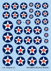 Techmod 48102 - US National Insignia 1919-1942 (1:48)