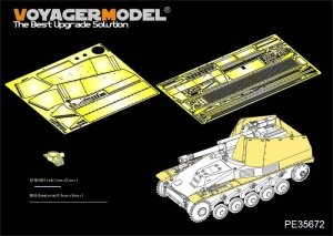 Voyager Model PE35672 WWII German self-propelled howitzer Wespe Fenders and Amour Plate (For TAMIYA 35200) 1/35