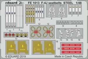 Eduard FE1013 F-4J seatbelts STEEL ACADEMY 1/48