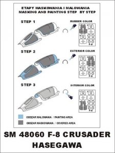 Montex SM48060 F-8 Crusader HASEGAWA