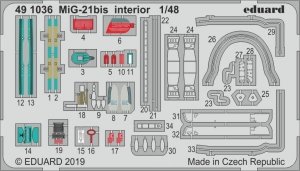 Eduard 491036 MiG-21bis interior 1/48 EDUARD