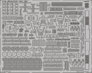 Eduard 53188 HMS Hood pt. 2 radars TRUMPETER 1/200